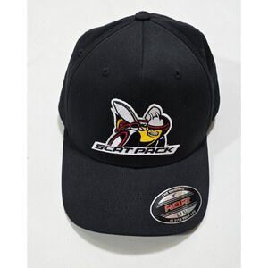 Scat Pack Charger Challenger Sz L/XL Black Dart Coronet Flexfit Trucker Hat Cap